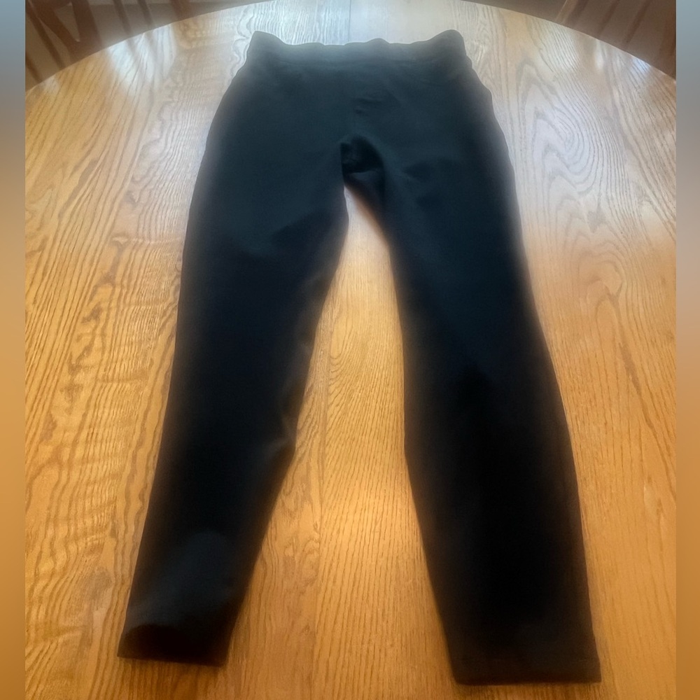 Spanx The Perfect Pant Ankle Rear Pocket Ponte Knit black Size Medium Hi Waist - Picture 3 of 11